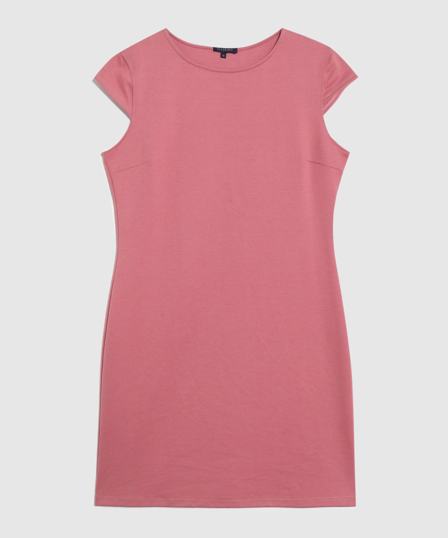 Vestido Ajustado De Manga Corta Mujer