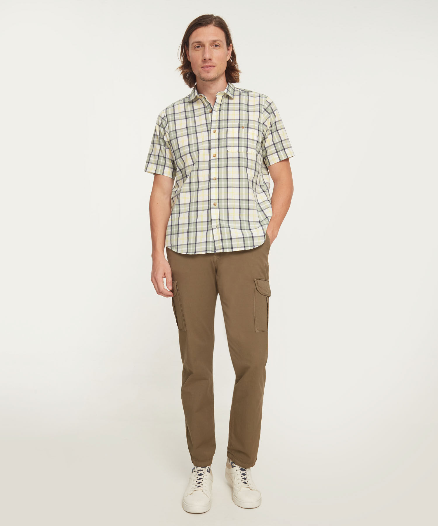 Camisa Manga Corta Con Bolsillo