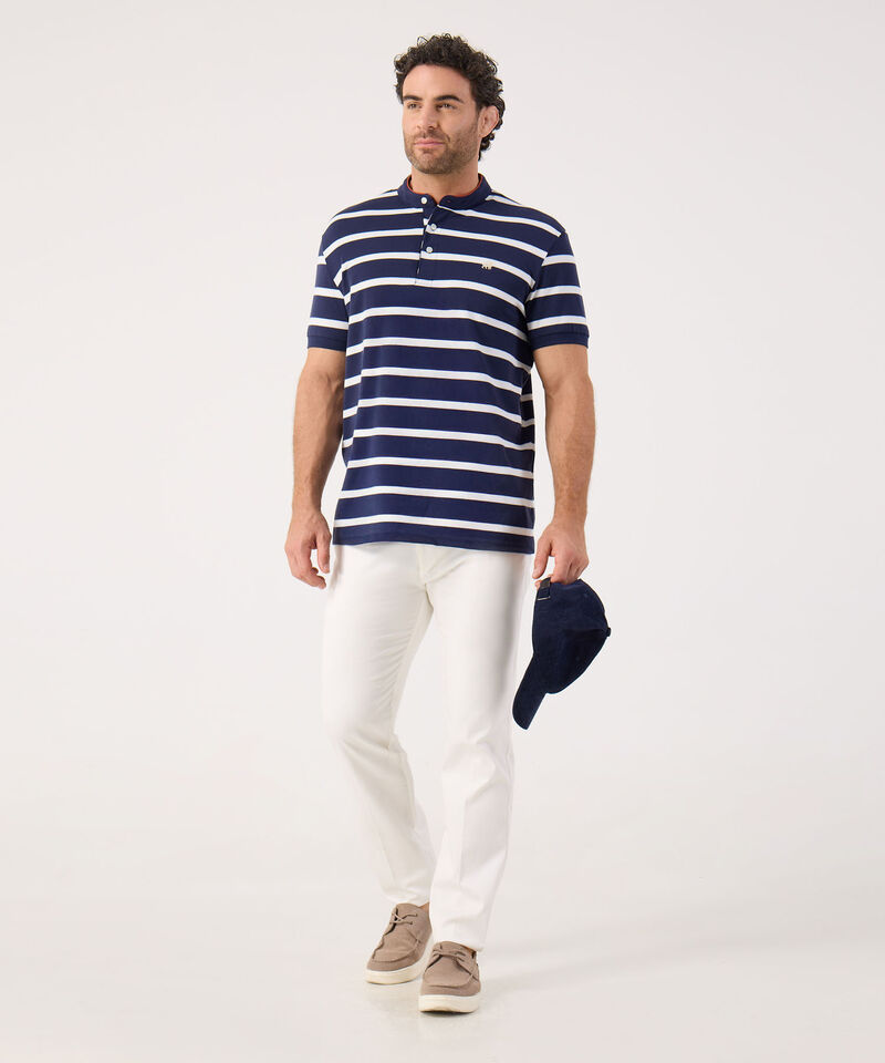 Polo Cuello Mao A Rayas 