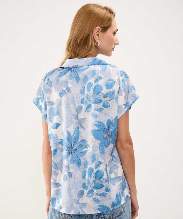 Blusa Satinada Estampada