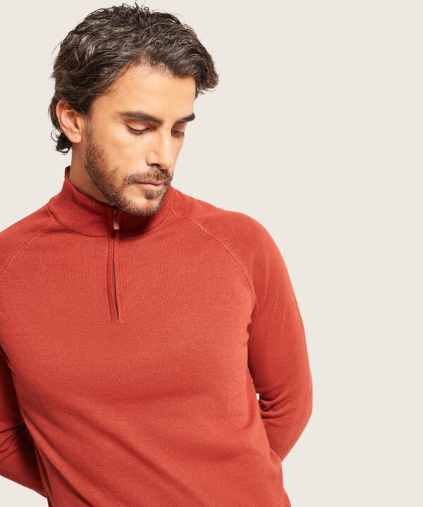 Saco Cuello Alto Con Cremallera
