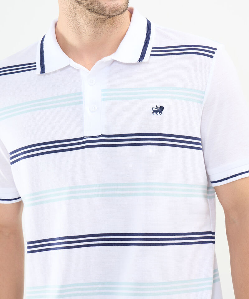Polo Tejida con Franjas