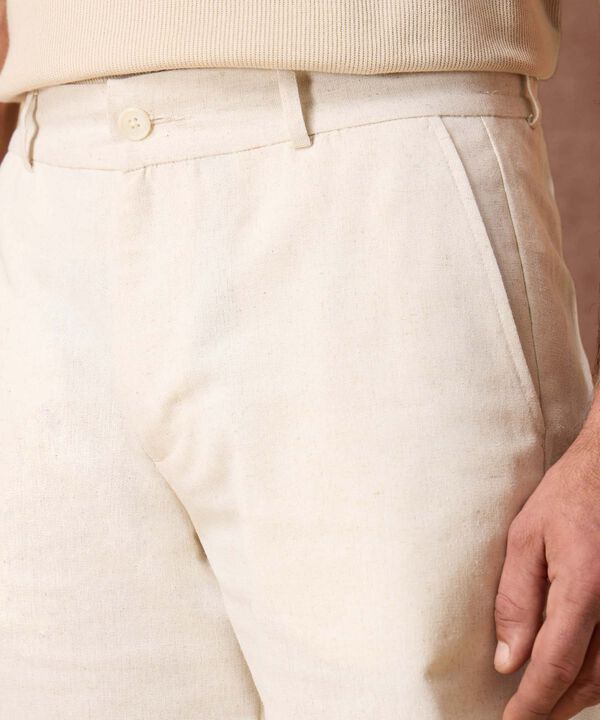 Bermuda de Lino Suave Para Hombre image number null