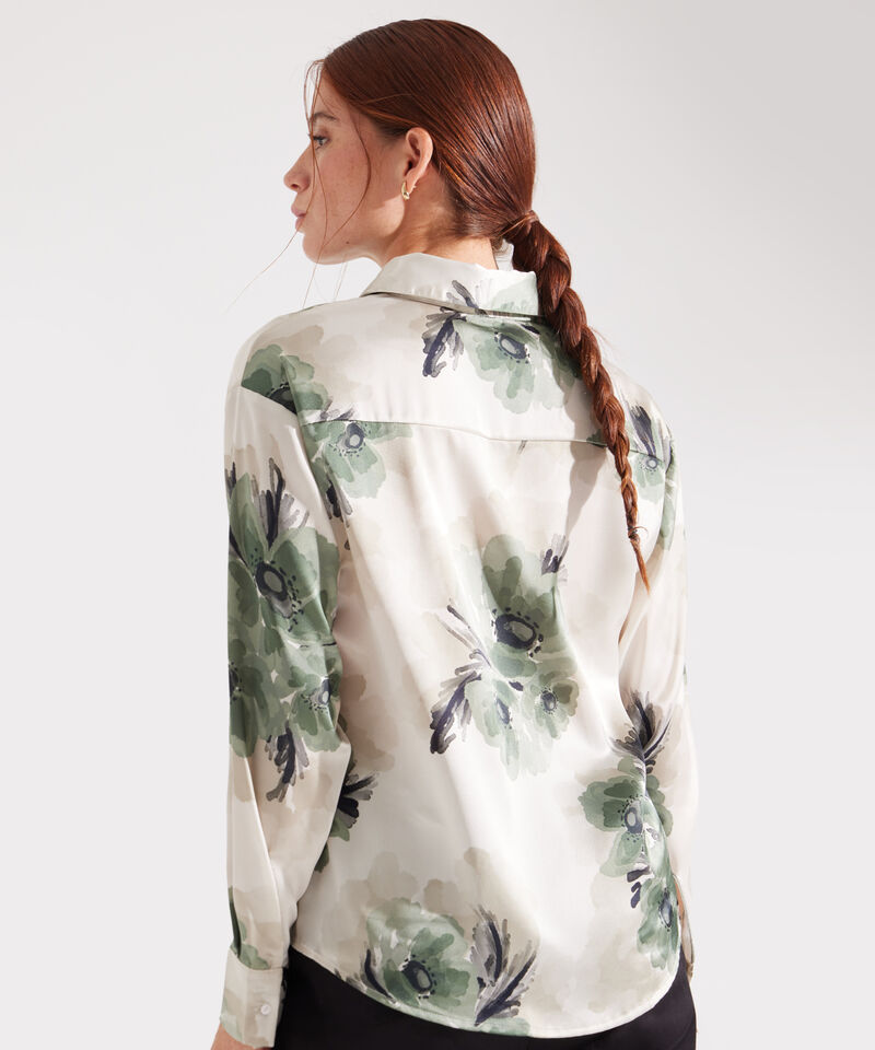 Camisa Estampada  Manga Larga