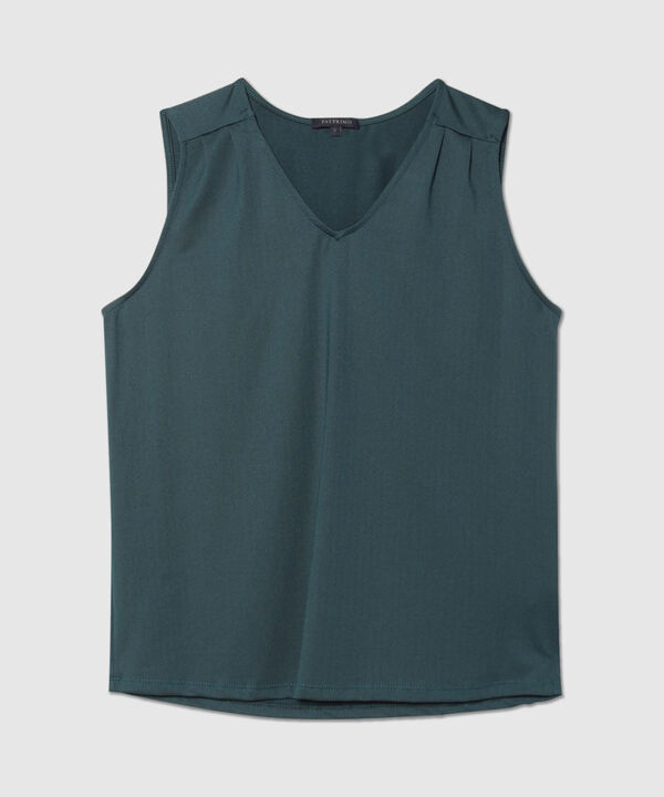 Camiseta Manga Sisa con Escote en V