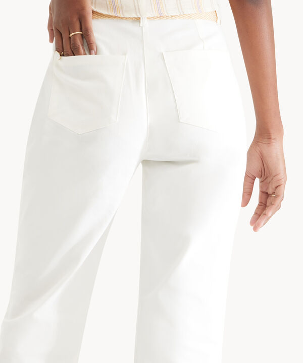 Pantalon Con Cinturon Unicolor