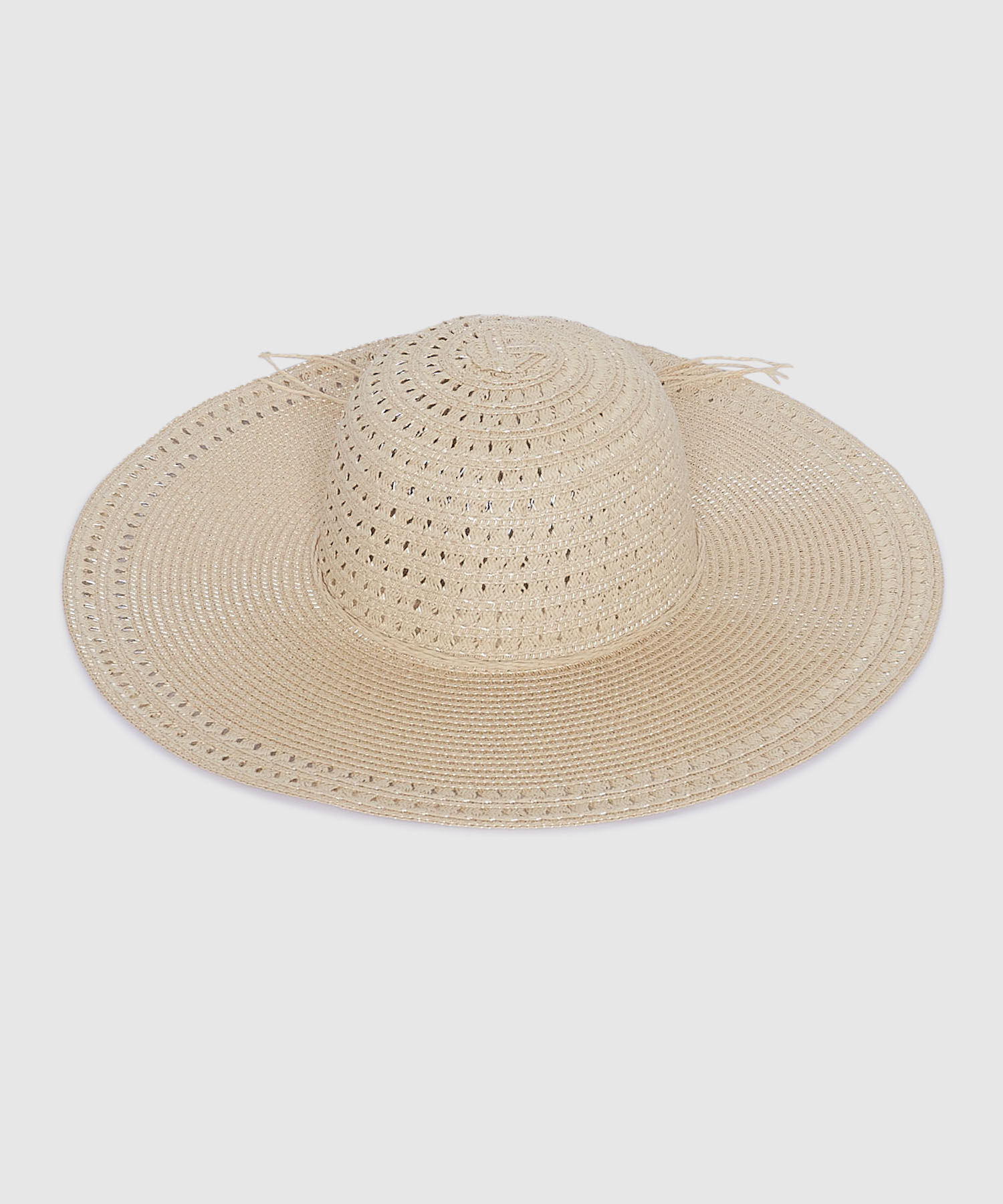 Sombrero Tipo Pamela en Paja