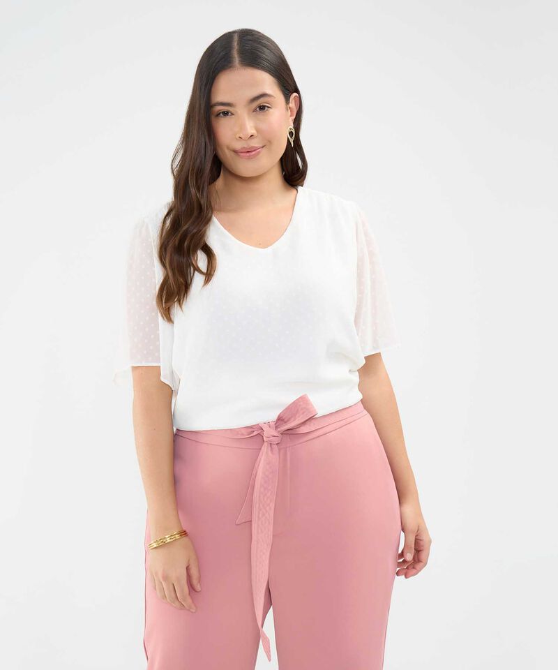 Blusa Escote en V