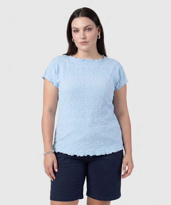 Camiseta De Textura Ligera Para Mujer Curvy image number null