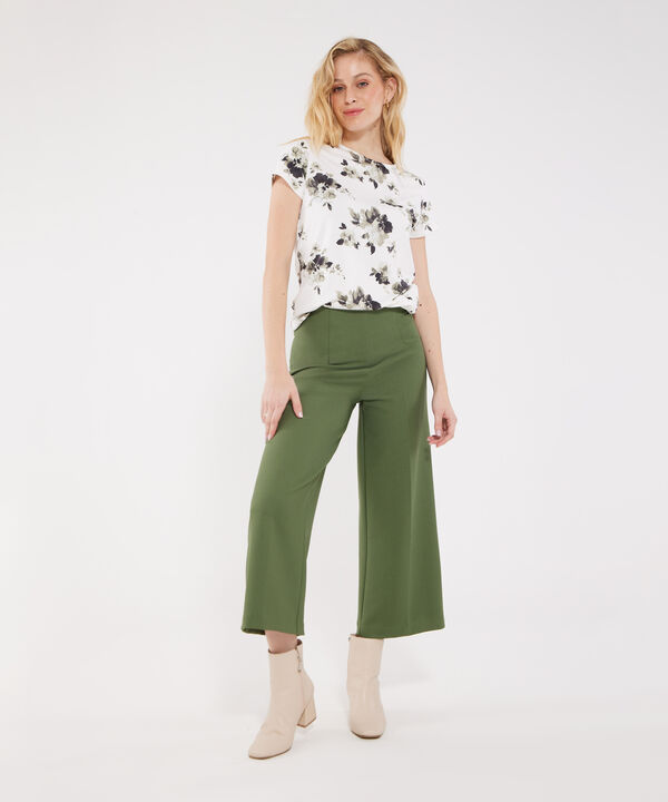 Pantalón Culotte Unicolor image number null