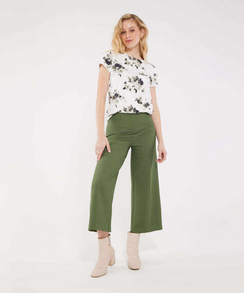 Pantalón Culotte Unicolor