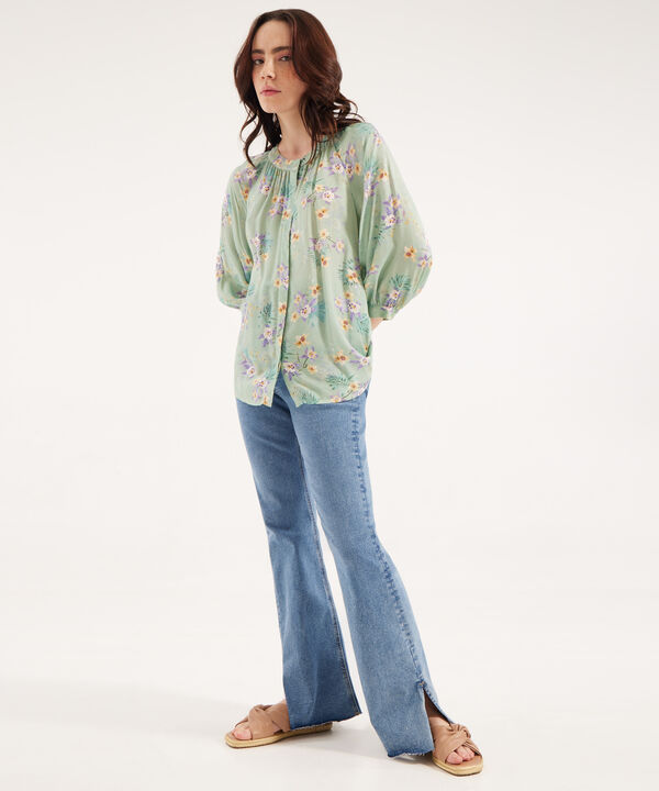 Blusa con Estampado Floral