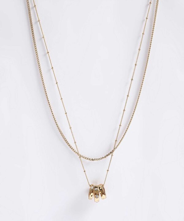 Collar Doble Dorado image number null
