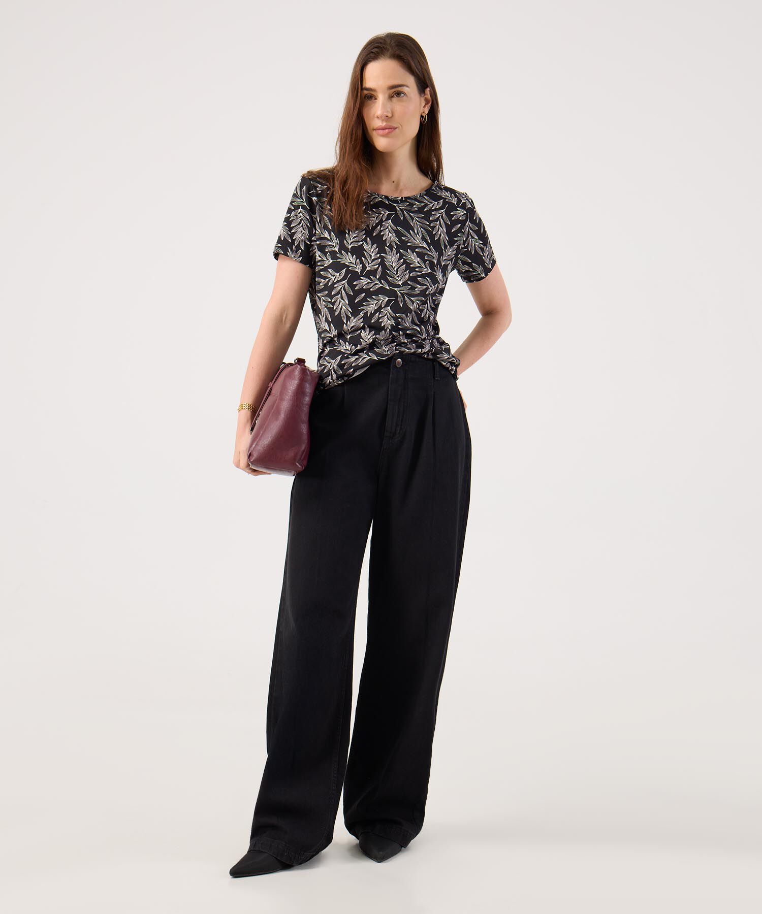 Camiseta manga corta estampada