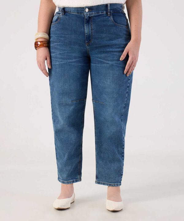 Jean con Desgaste y Rodillera Para Mujer Curvy image number null