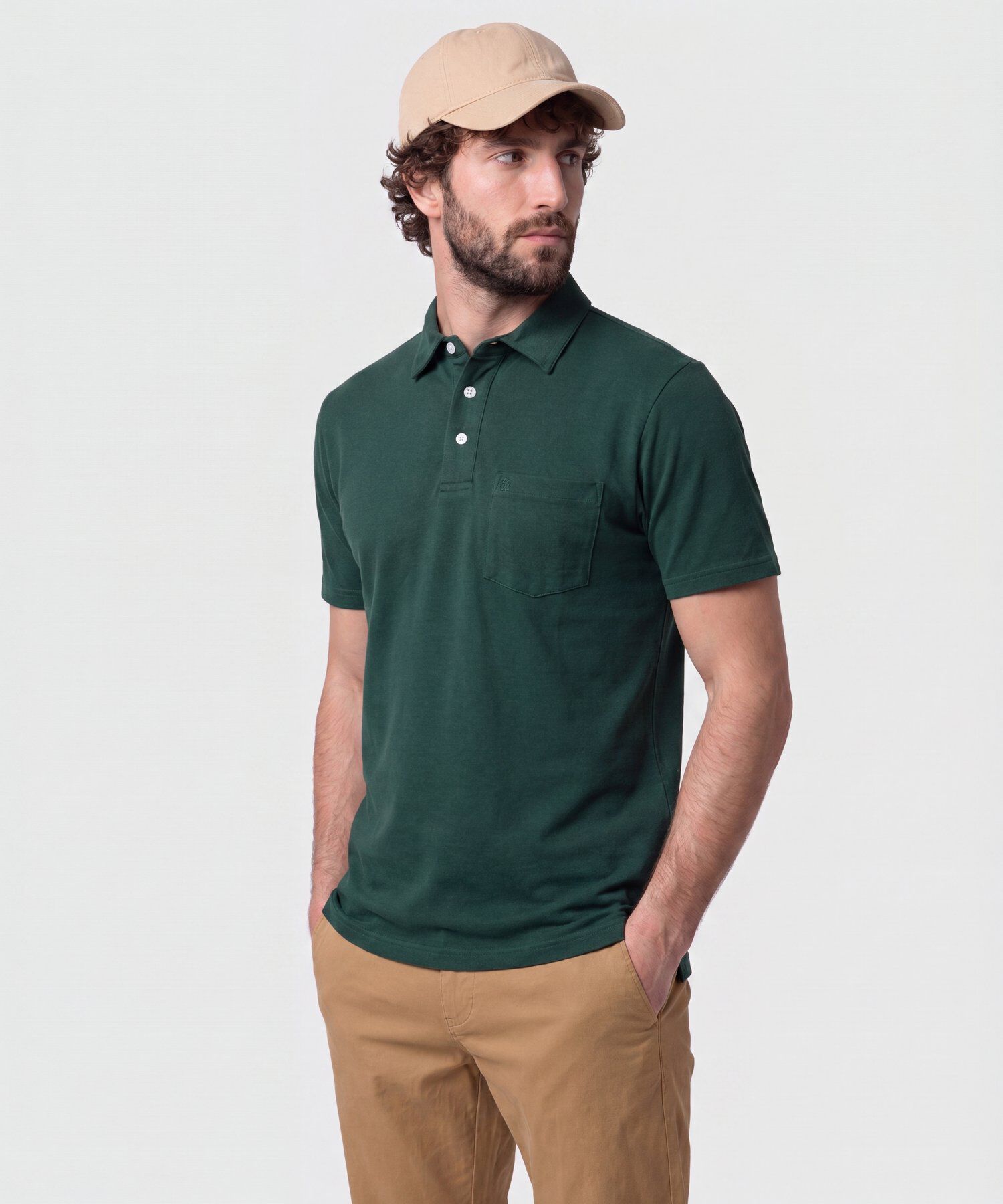 Polo Con Bolsillo De Parche Para Hombre