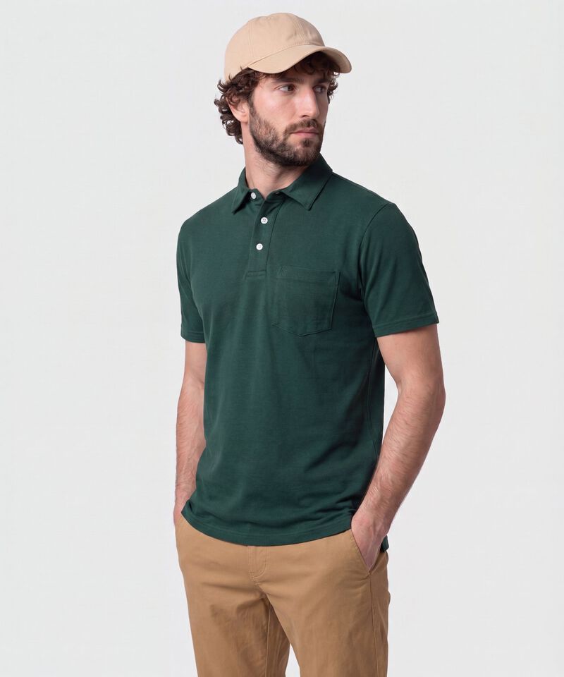 Polo Con Bolsillo De Parche Para Hombre
