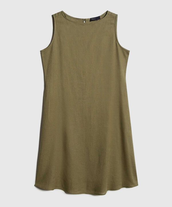 Vestido en Efecto Lino