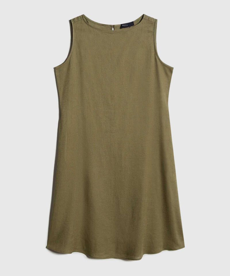 Vestido en Efecto Lino