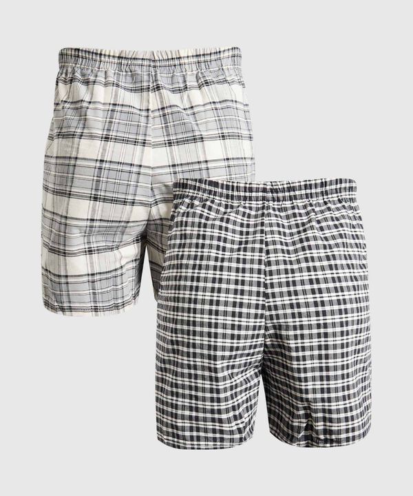 Pack X2 Boxer Holgados Para Hombre En Poli-Algodón