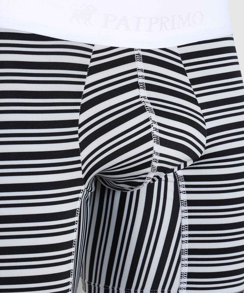 Bóxer Medio Estampado A Rayas