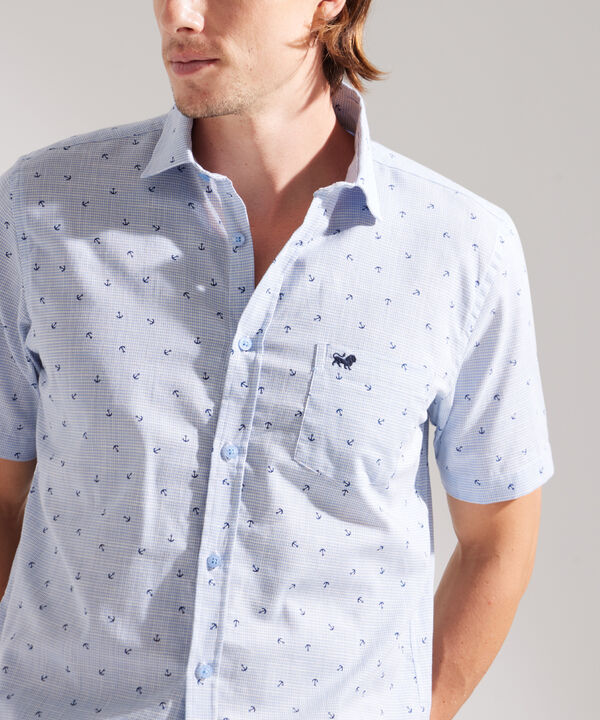 Camisa Estampada Manga Corta