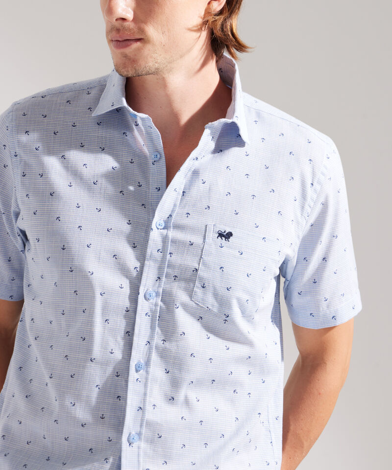 Camisa Estampada Manga Corta