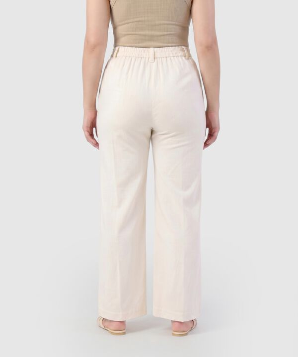 Pantal&oacute;n Unicolor De Tiro Alto Para Mujer Curvy
