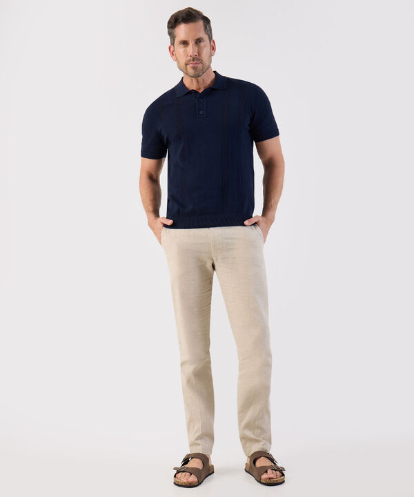 Polo Tejido De Punto Cl&aacute;sica Para Hombre image number null