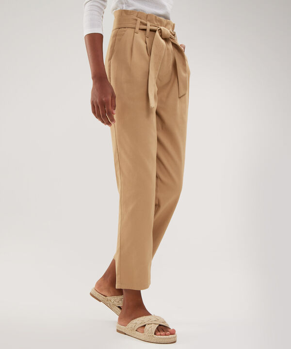 Pantalon Anudado Unicolor image number null