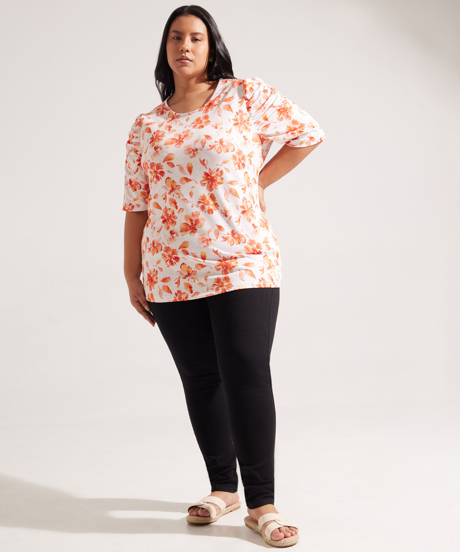 Camiseta Manga ¾ con Estampado
