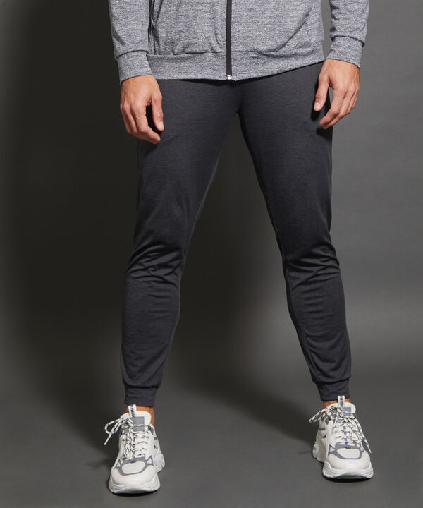 Pantalón Jogger Punto Textura Jaspe Con Bolsillos, Cordón Ajustable Y Elástico Interno, Sport Líneas Patprimo