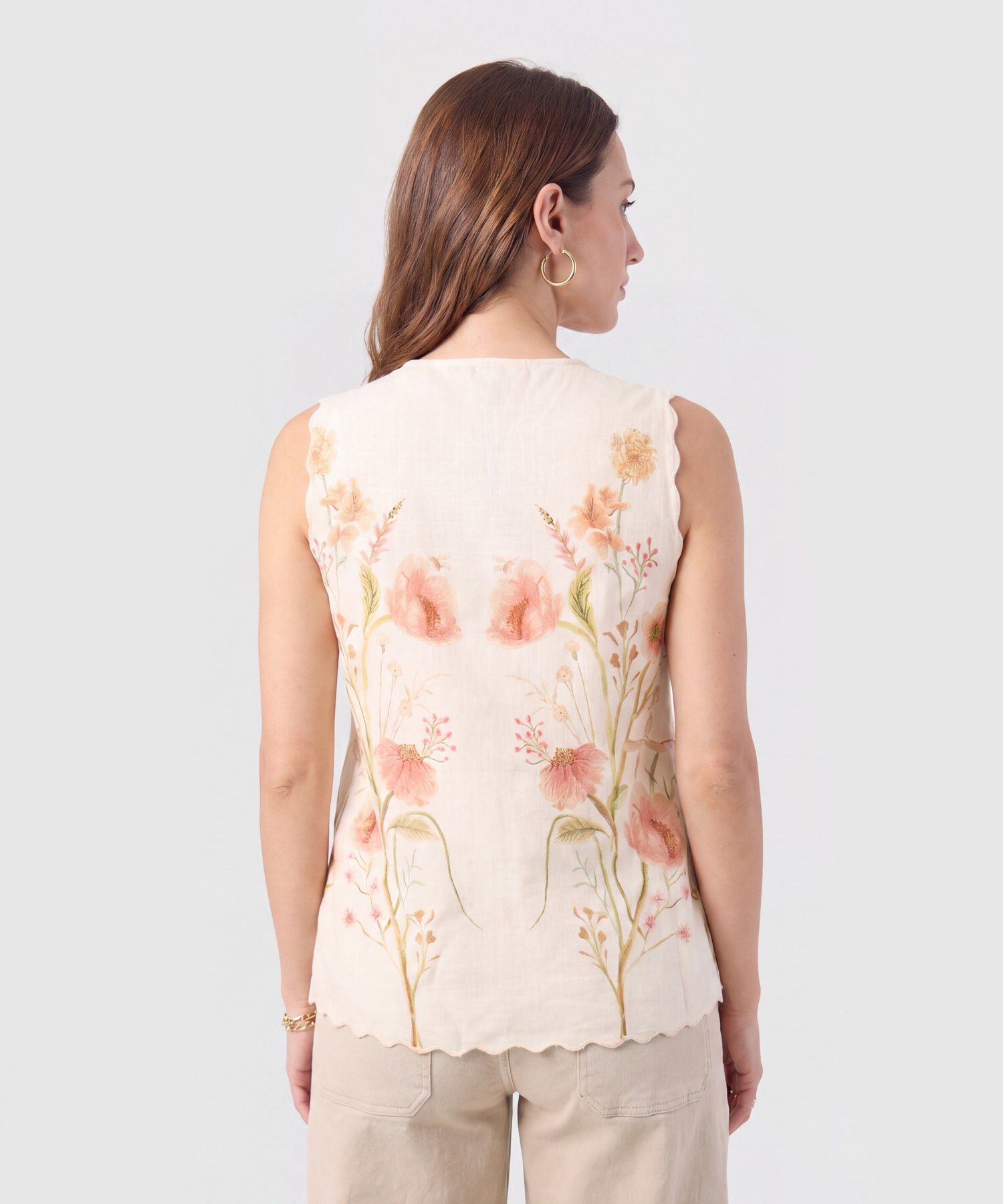 Blusa Sisa con Cierre de Lazos Mujer