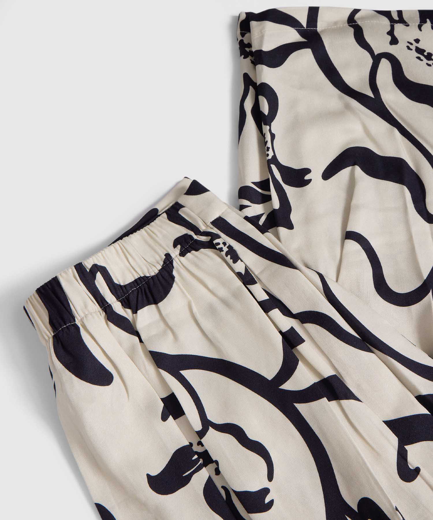 Pantal&oacute;n Estampado de Ca&iacute;da Fluida para Mujer