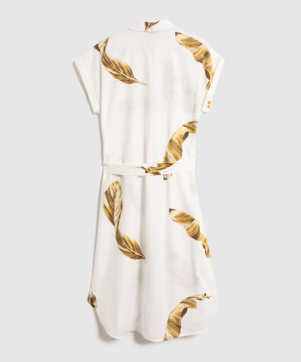 Vestido Estampado Con Cinturon  image number null