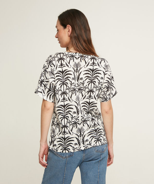 Camiseta Manga Corta Estampada Escote En V
