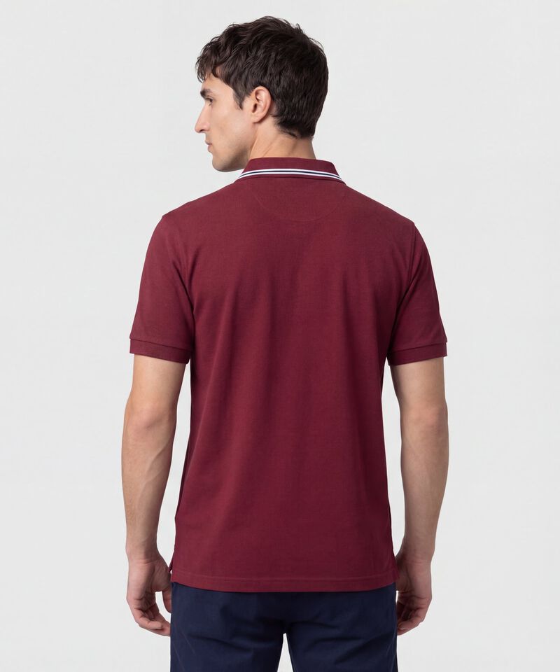 Polo Con Pechera En Contraste Para Hombre