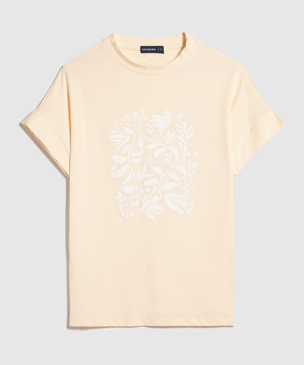 Camiseta Estampado en Relieve
