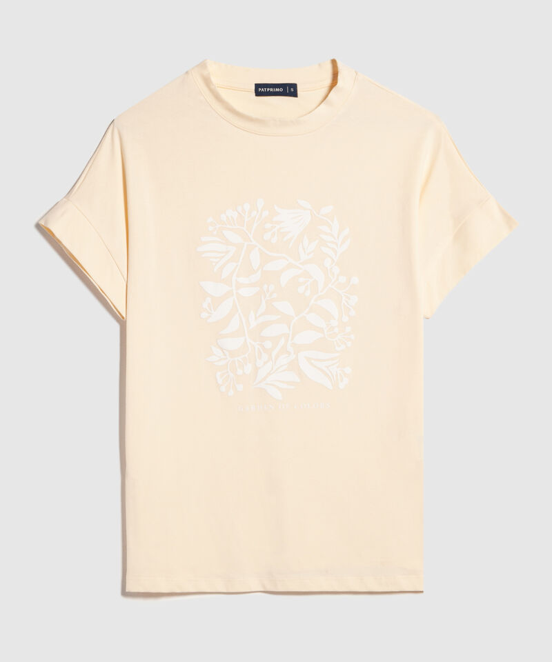 Camiseta Estampado en Relieve