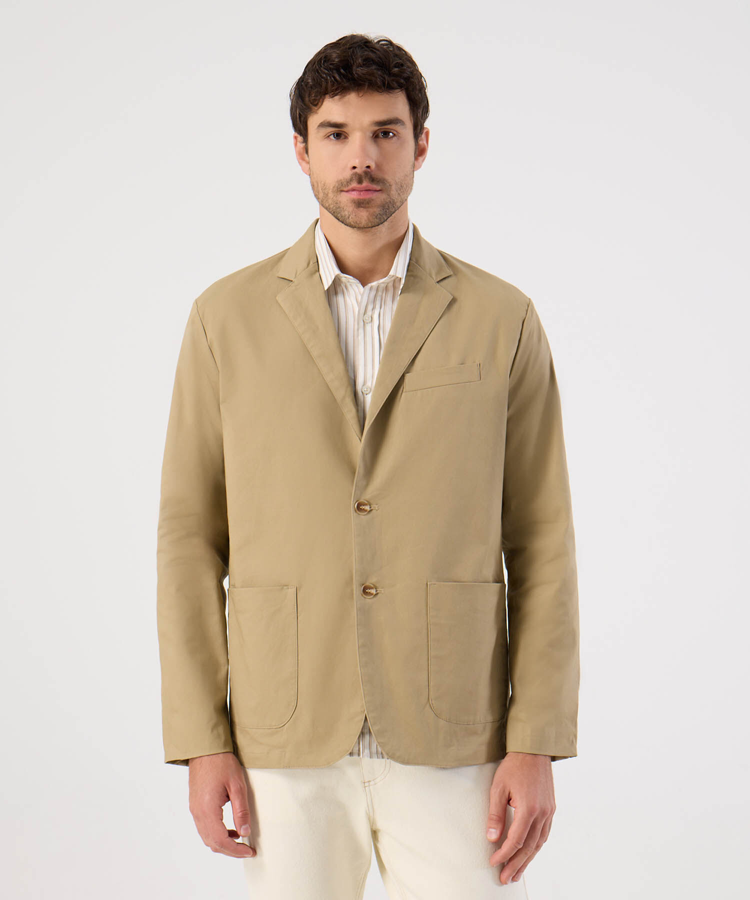 Blazer Con Bolsillos Para Hombre