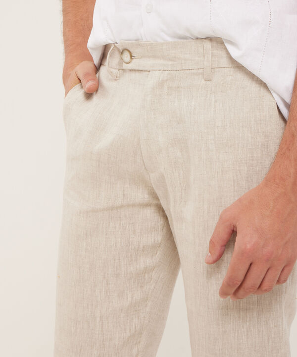 Pantalón Chino En Lino image number null