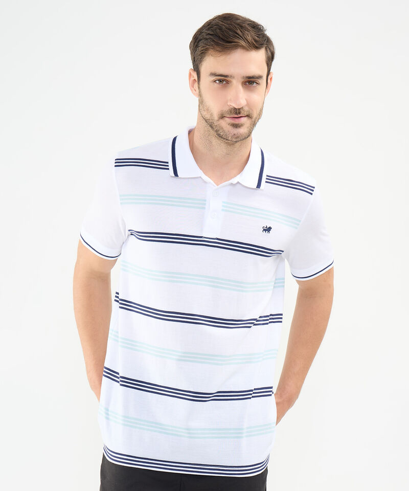 Polo Tejida con Franjas