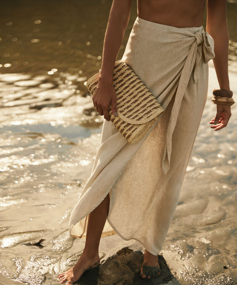 Bolso Sobre En Palma De Coco