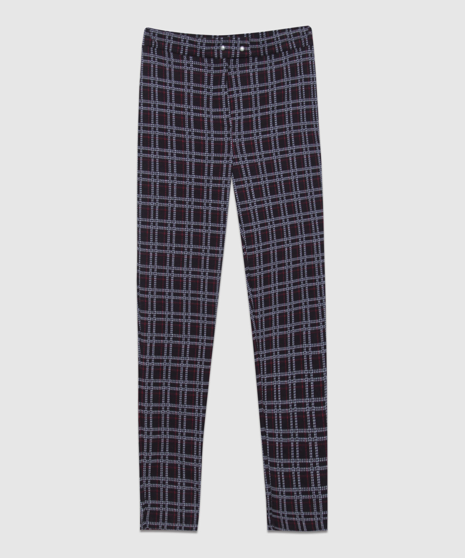 Legging Tiro Alto, Pretina Cruzada Con Broches