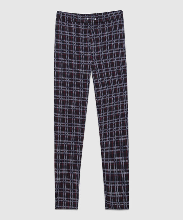 Legging Tiro Alto, Pretina Cruzada Con Broches