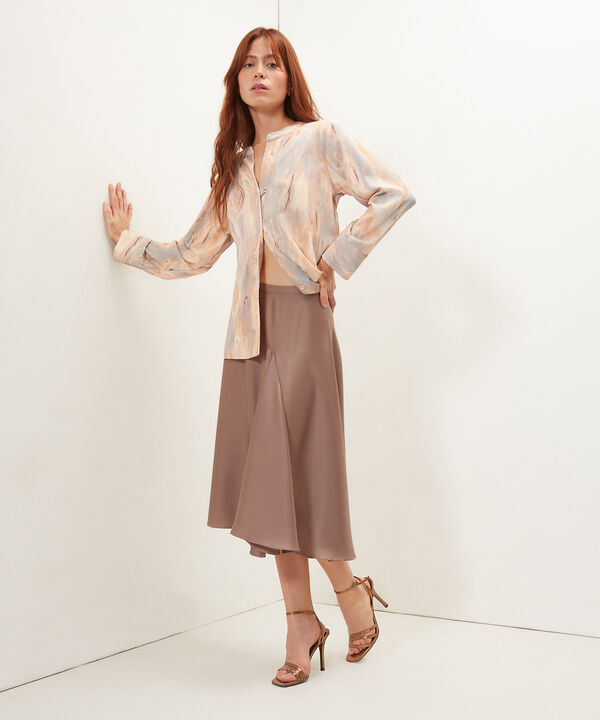 Blusa Estampada Manga Larga
