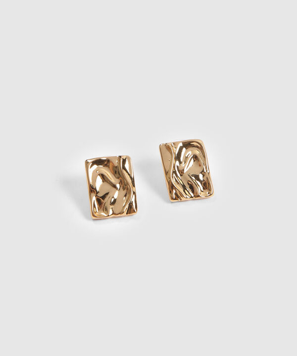 Aretes Corrugados Dorados image number null