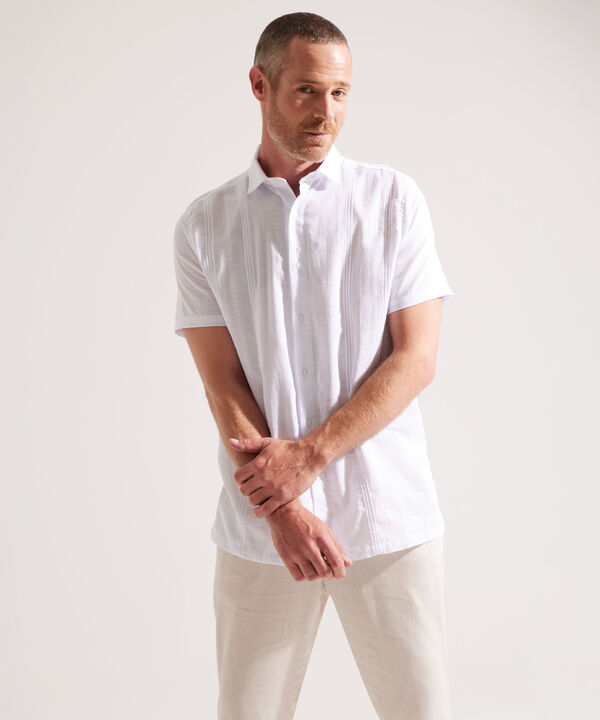 Camisa Guayabera Manga Corta image number null