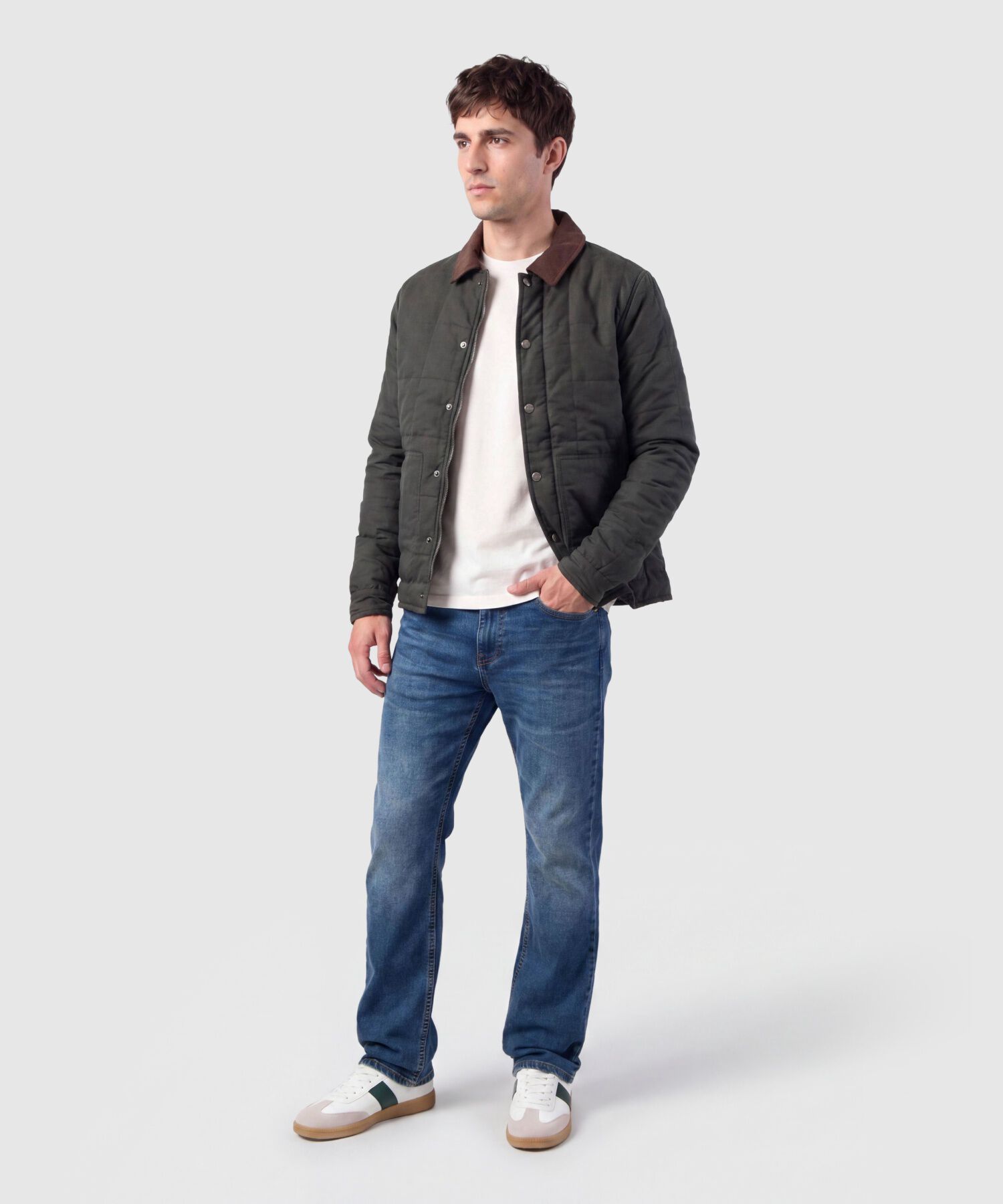 Jeans Regular Fit Azul Medio Para Hombre