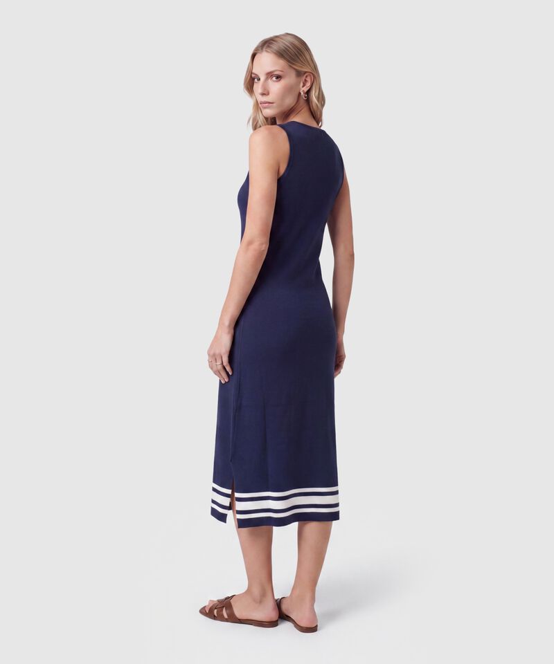 Vestido Midi Sin Mangas Para Mujer